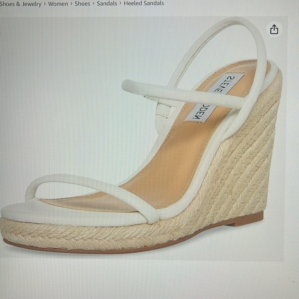 NWOB Steve Madden Women’s Udell Wedge Sandal. Size 9.5